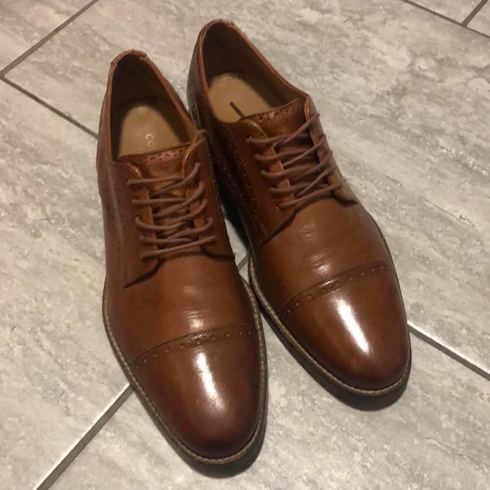 Cole Haan - Tan Cap Toe Mens Oxfords